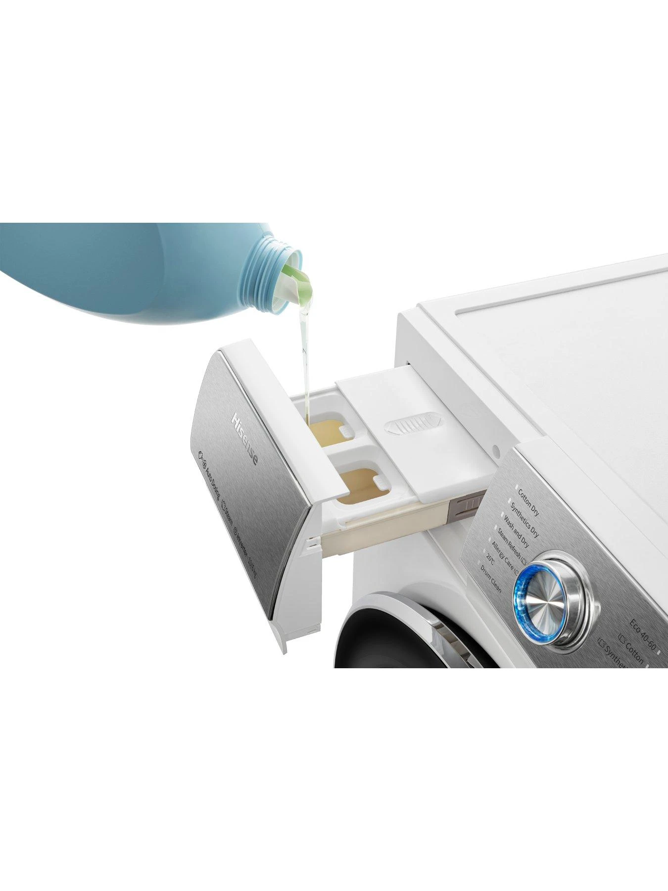 Hisense WFQR1014EVAJM 10kg Load, 1400rpm Spin Washing Machine - White - Image 5