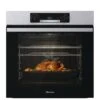 Hisense BI62212AXUK, Single Oven, 77L With Steam Clean Function - Stainless Steel