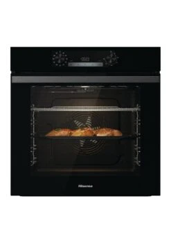 Hisense BI64211PB, 77L Pyrolytic Single Oven - Black