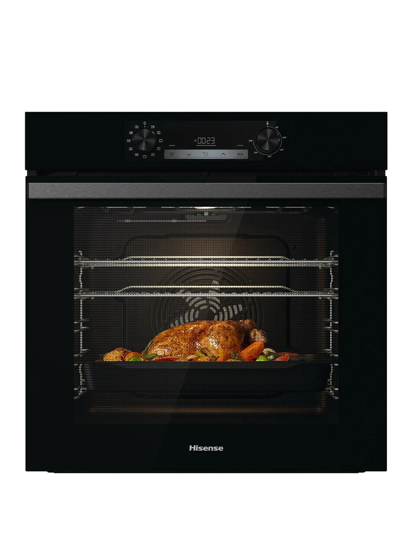 Hisense BI62211CB 77-Litre Electric Single Oven With Catalytic Liners - Black