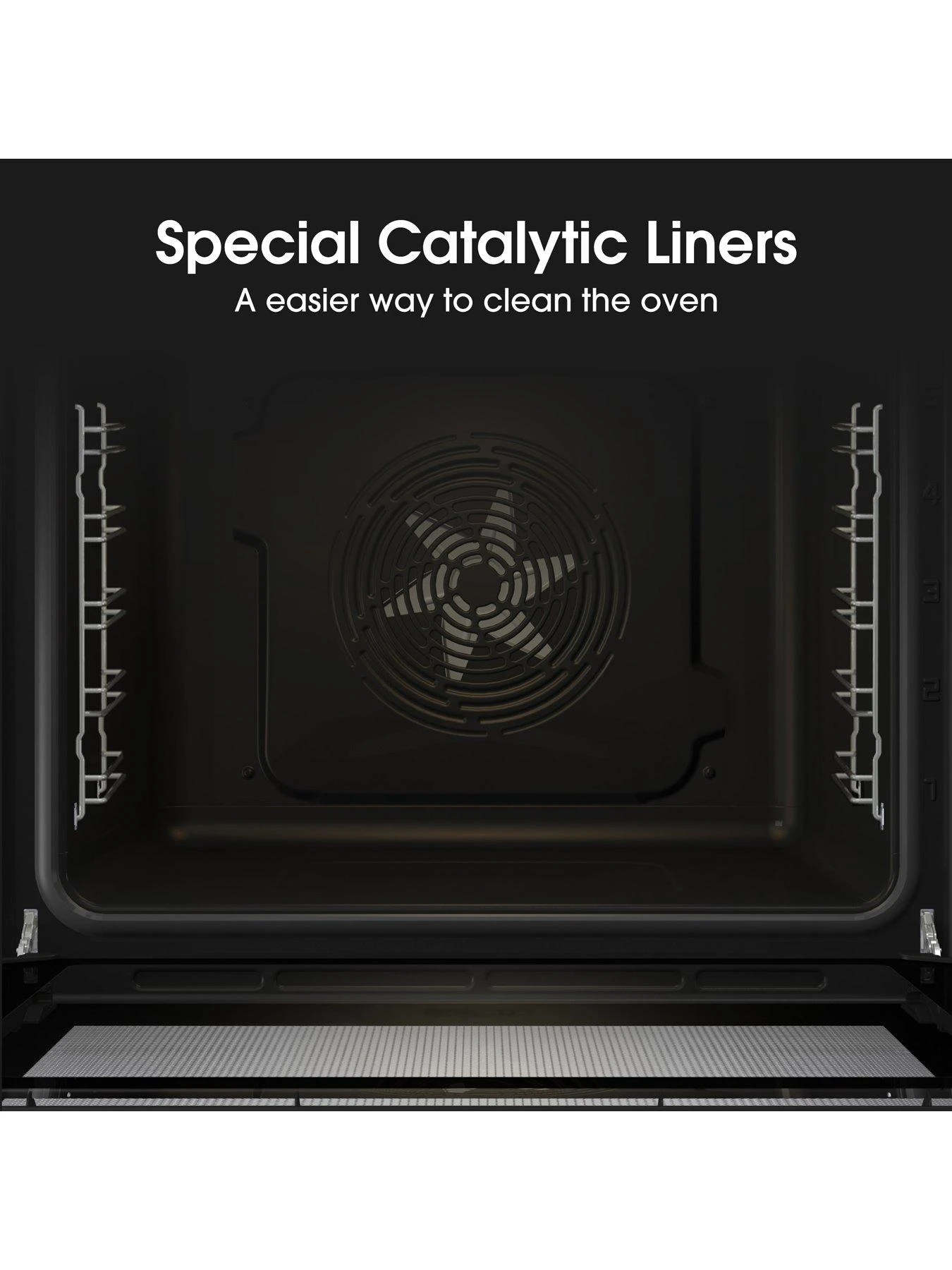 Hisense BI62211CB 77-Litre Electric Single Oven With Catalytic Liners - Black - Image 3