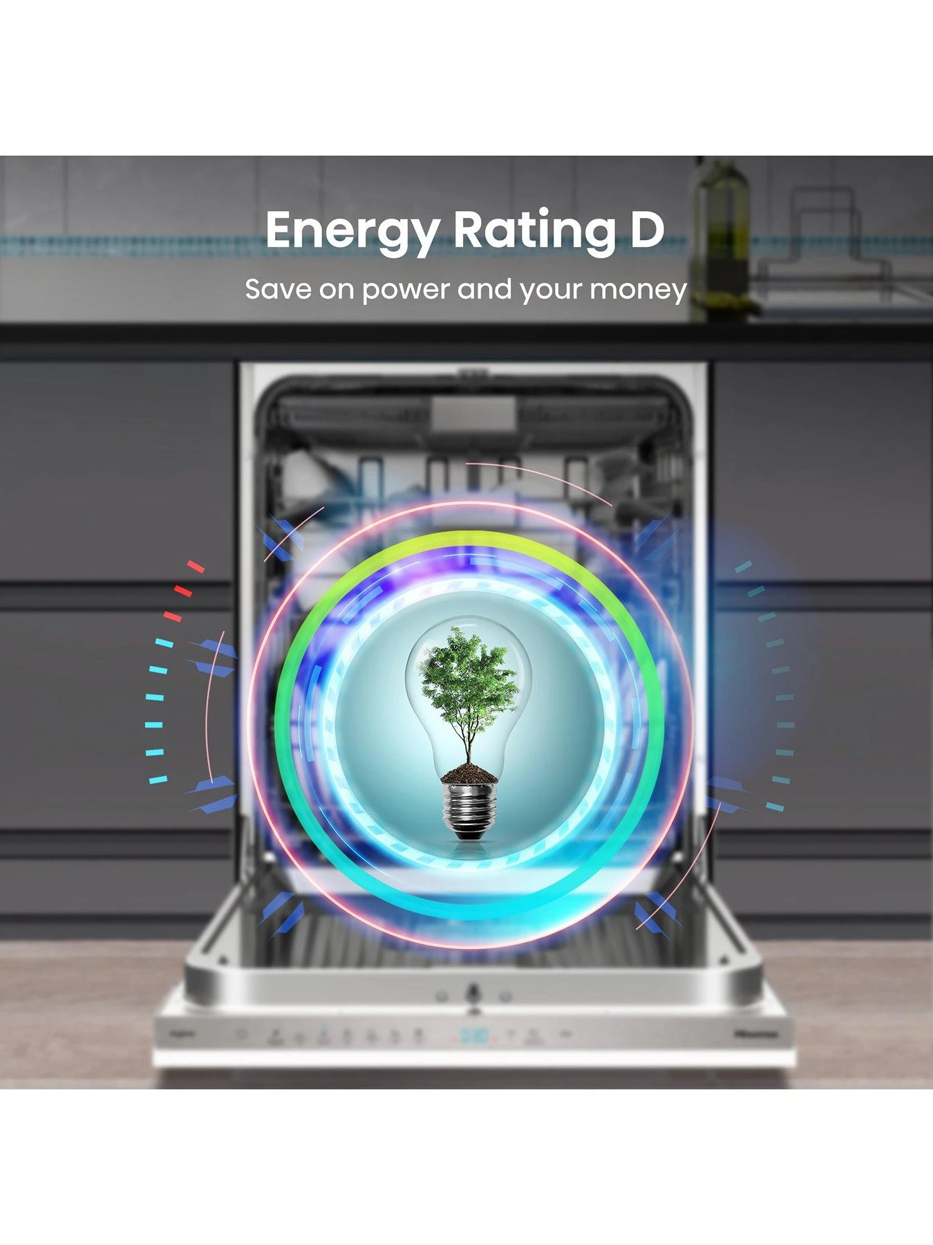 Hisense HV643D60UK 16-Place Integrated Dishwasher - Image 3