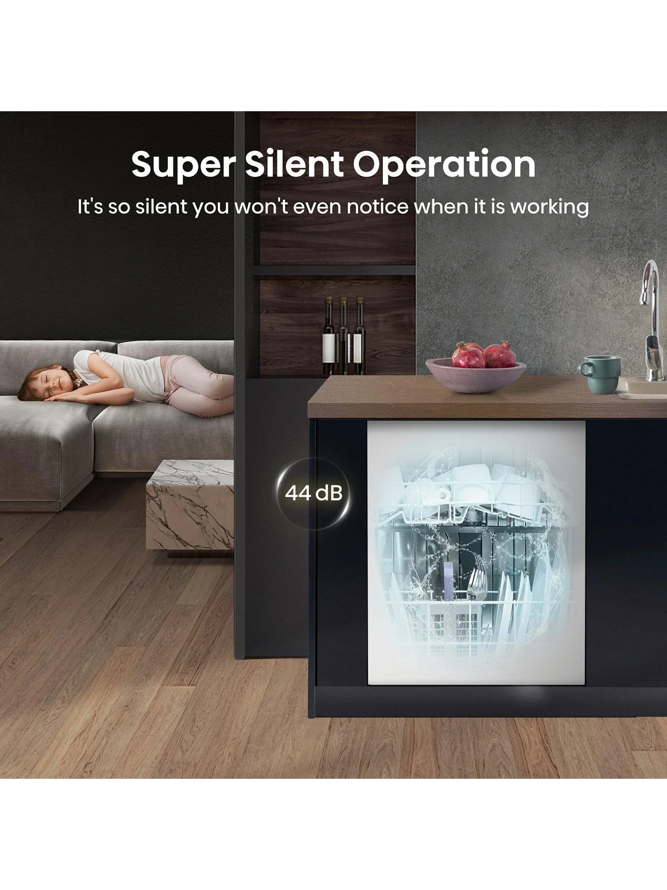 Hisense HV643D60UK 16-Place Integrated Dishwasher - Image 6