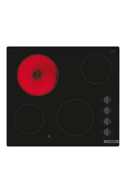Bosch PKE611CA3E Serie 2 Frameless Electric Hob - 60cm Wide, Black
