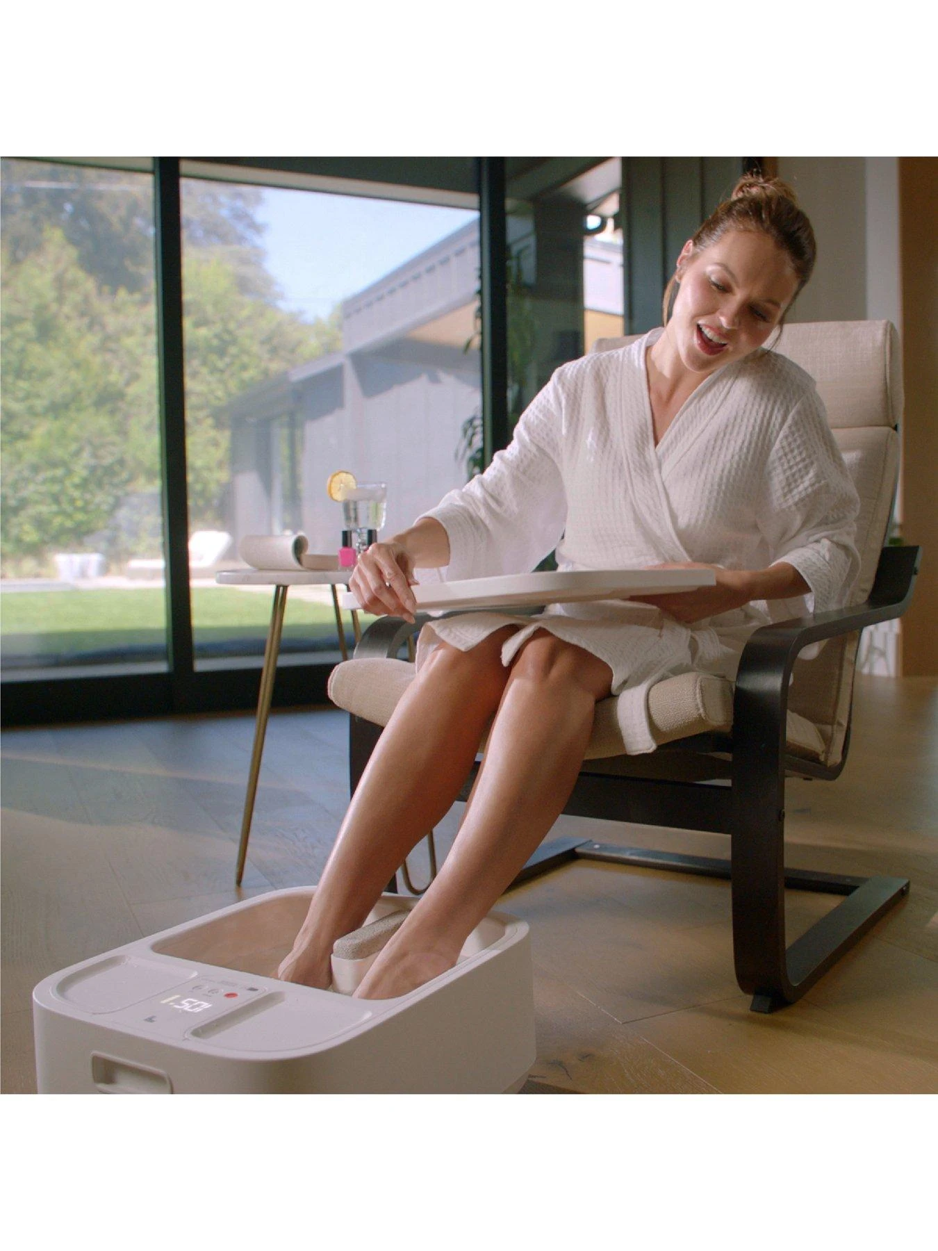 Sharper Image Massager Foot Bath Heating With LCD - Image 5