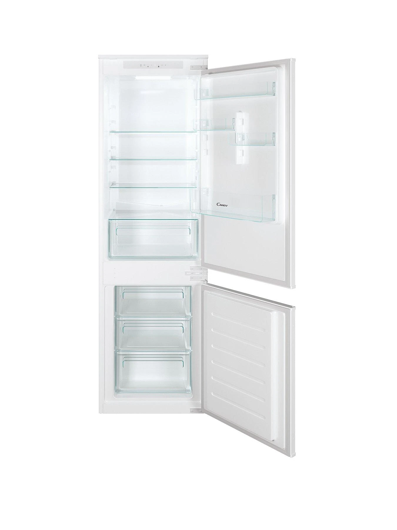 Candy CBL3185FK Integrated Low Frost Fridge Freezer 70/30 Split, 177cm High - White