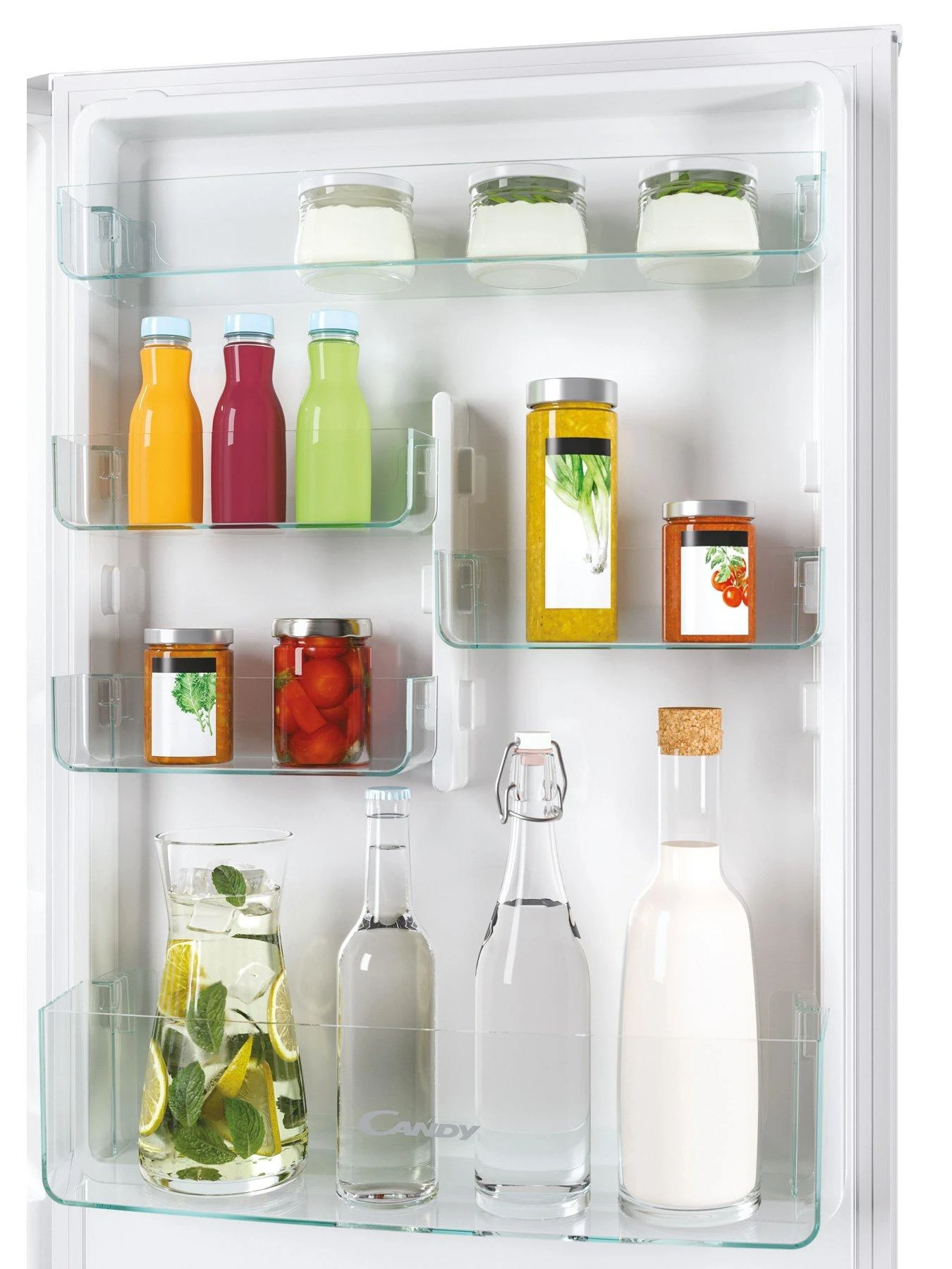 Candy CBL3185FK Integrated Low Frost Fridge Freezer 70/30 Split, 177cm High - White - Image 3
