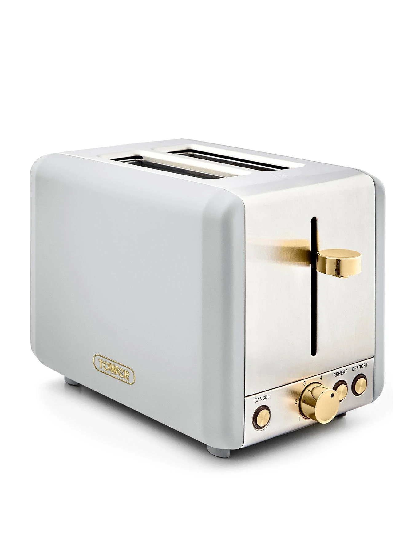 Tower Cavaletto 850W 2-Slice Toaster - Optic White