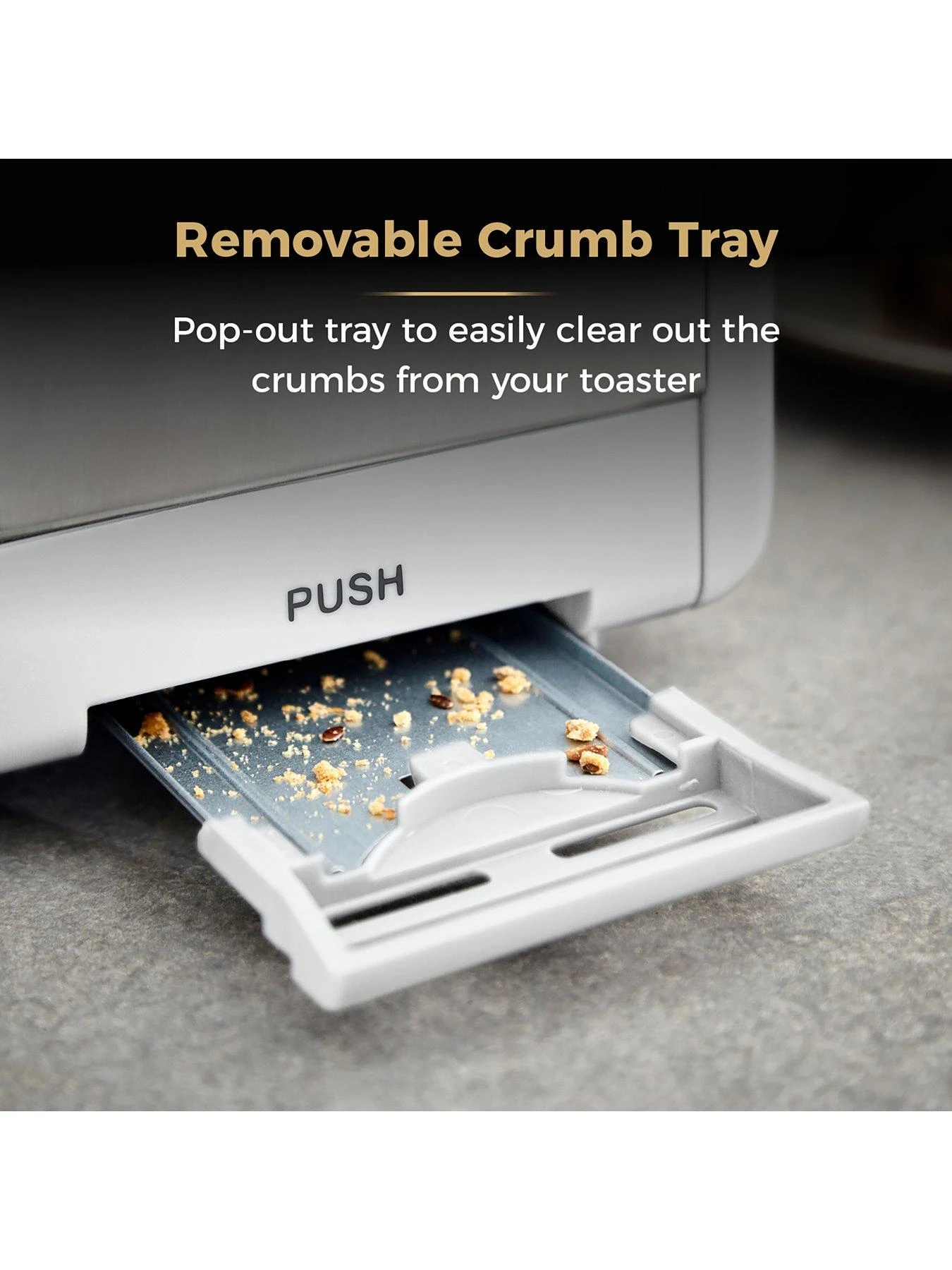 Tower Cavaletto 850W 2-Slice Toaster - Optic White - Image 6