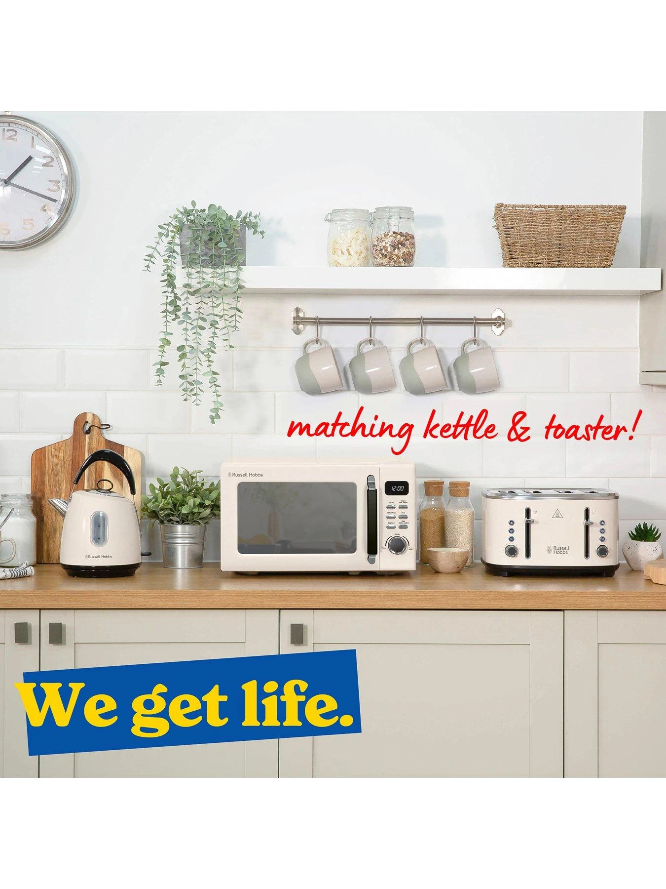 Russell Hobbs RHM2026C Stylevia 20-Litre 800W Digital Microwave - Cream - Image 7