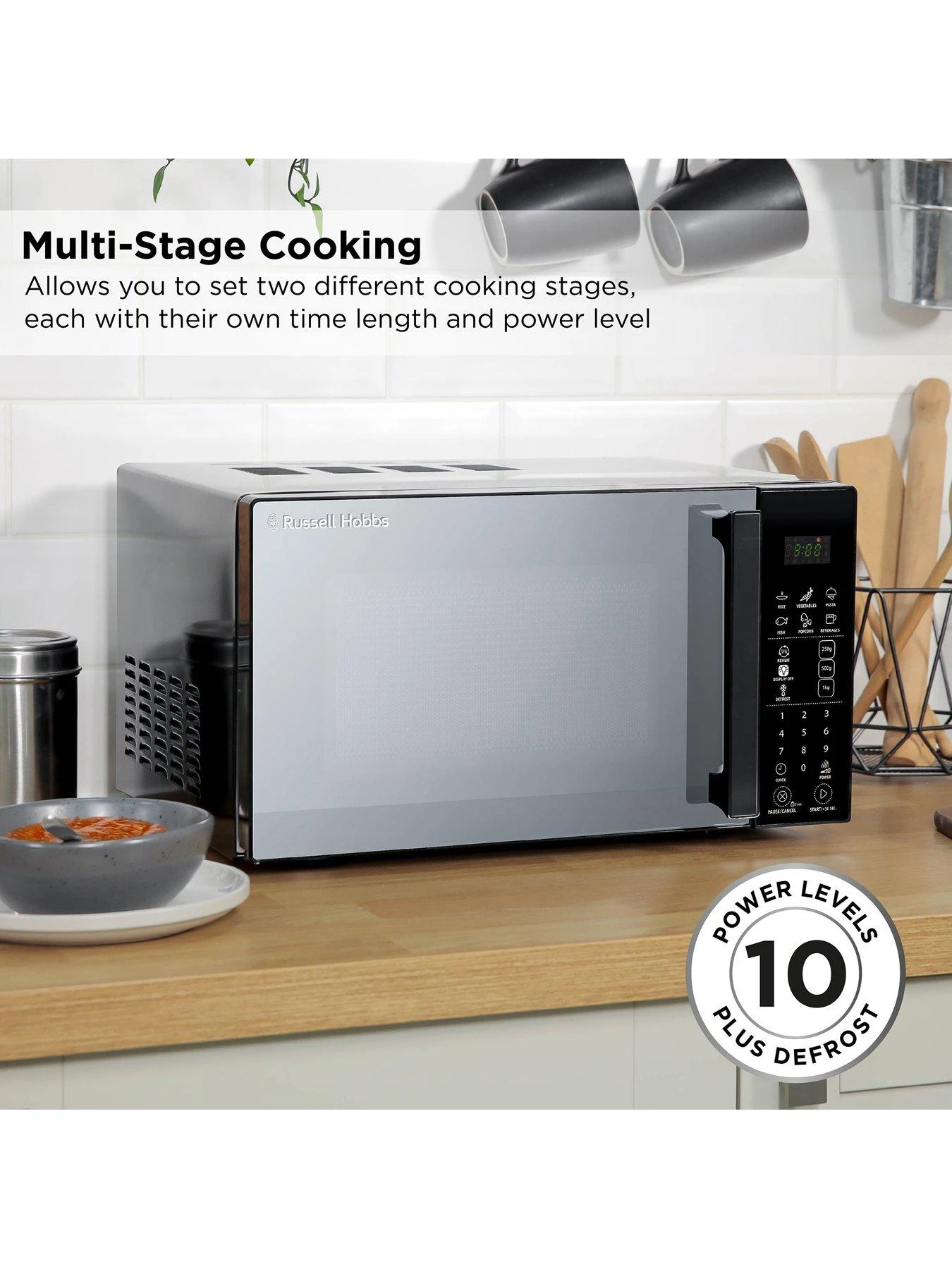 Russell Hobbs RHMT2004B 20-Litre 800W Digital Microwave - Image 4