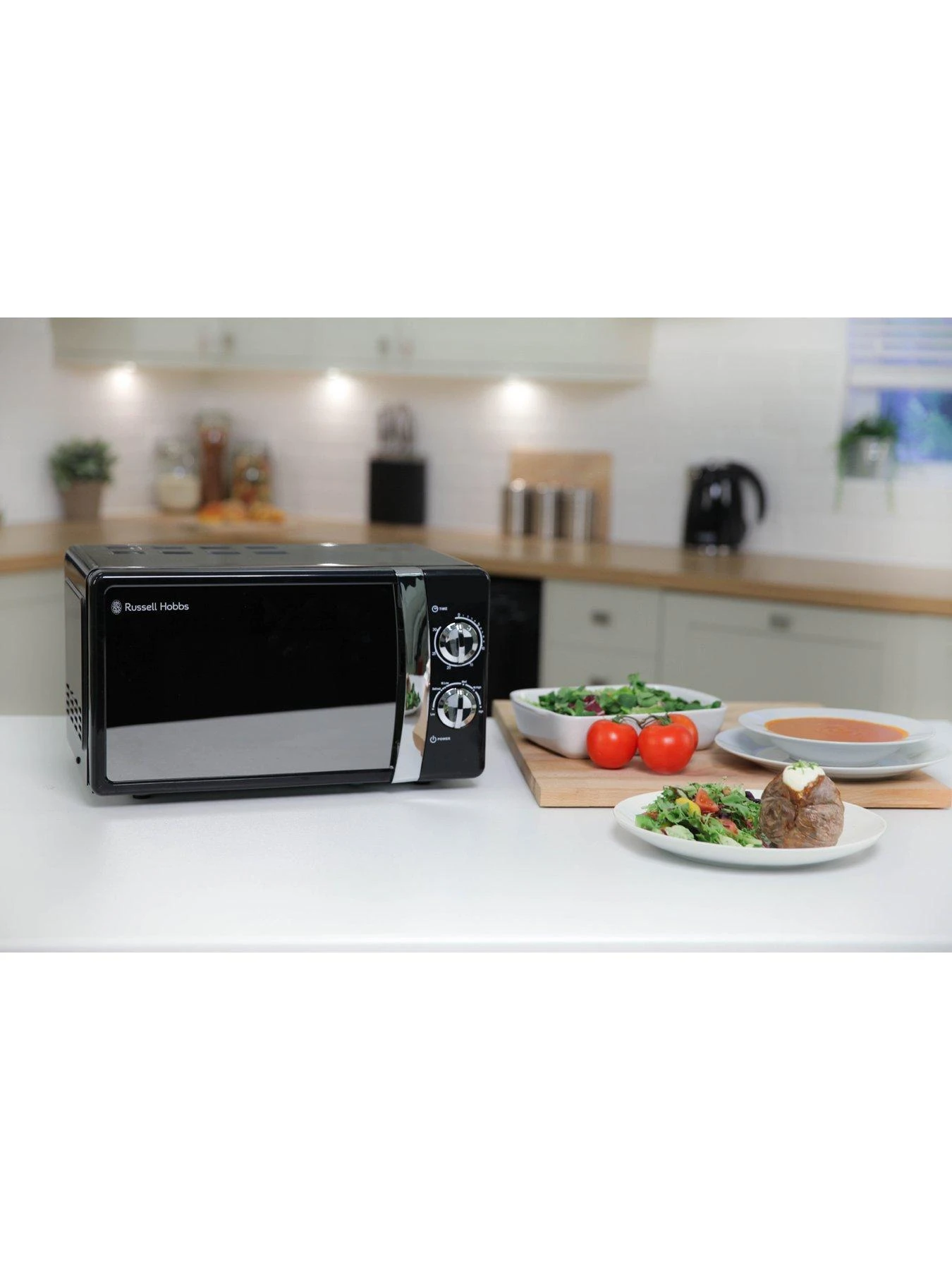 Russell Hobbs RHMM701B 17-Litre Manual Microwave - Jet Black - Image 6