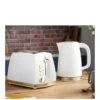 Russell Hobbs Groove Kettle & Toaster Bundle - White