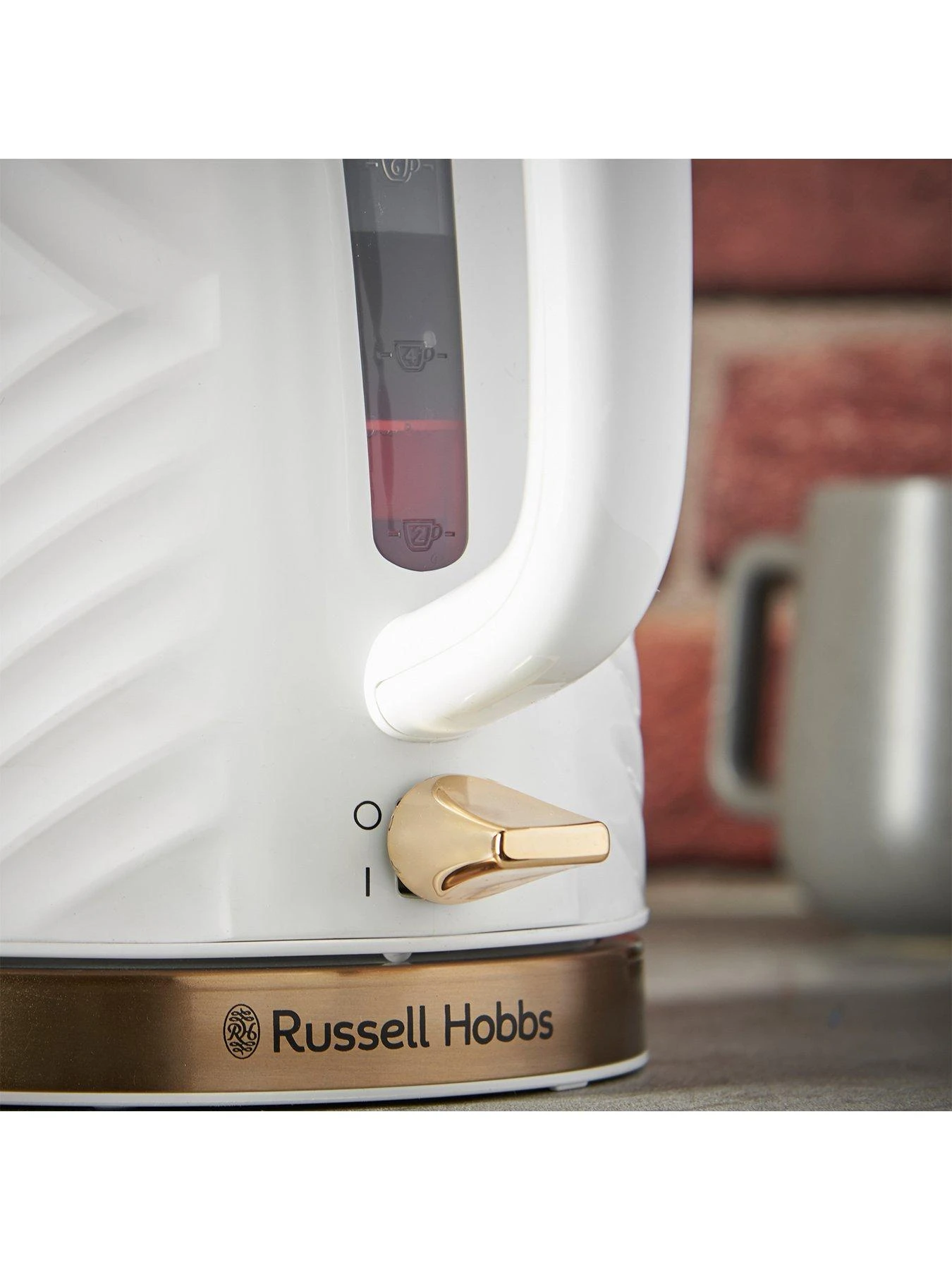 Russell Hobbs Groove Kettle & Toaster Bundle - White - Image 4