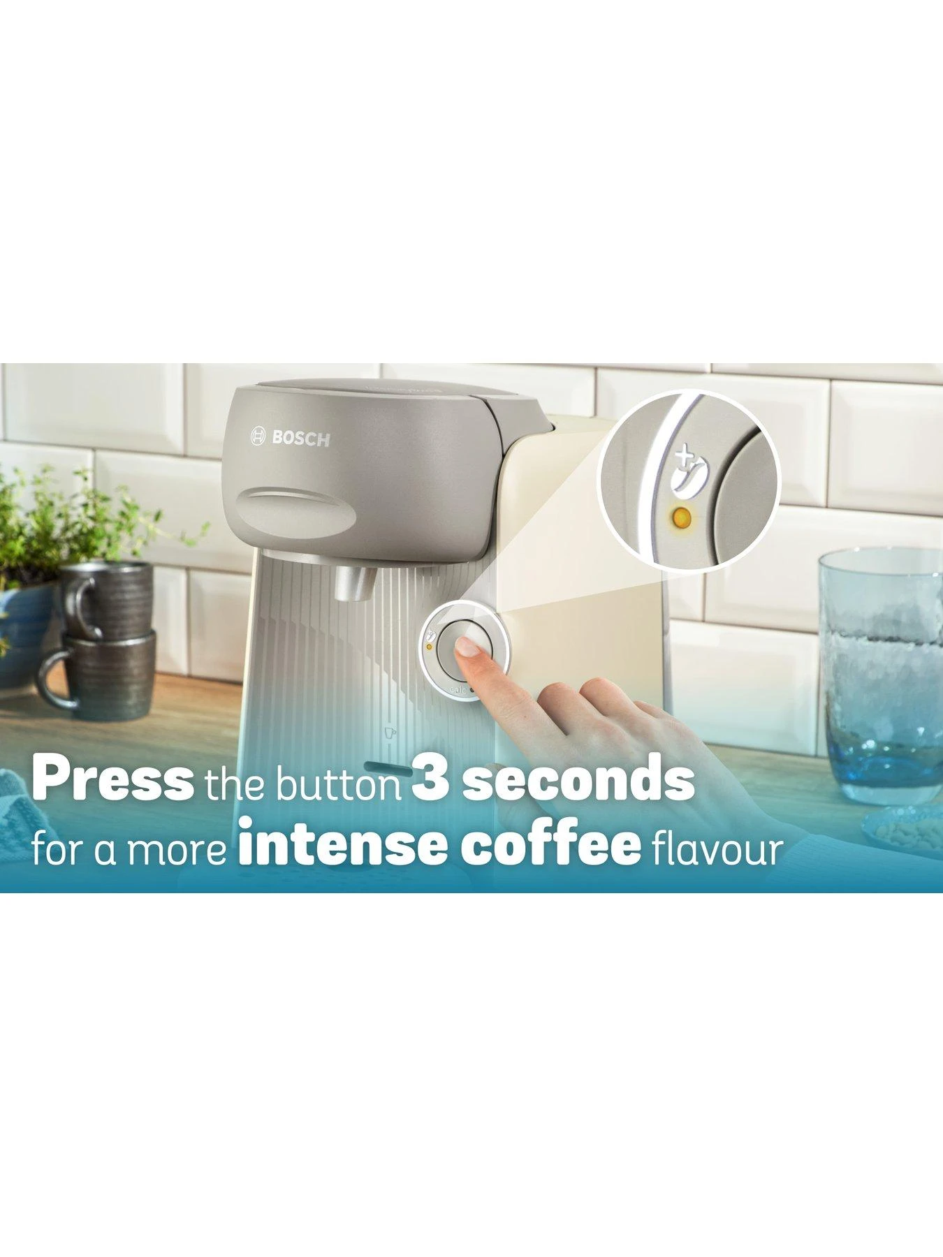 Tassimo Bosch Finesse Coffee Machine - Cream - Image 7