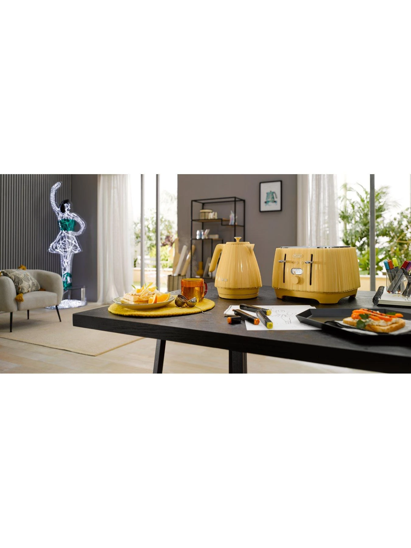 DeLonghi Ballerina 4-Slice Toaster - Yellow - Image 6
