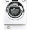 Hoover H-WASH HBWOS 69TAMCE-80 9kg Load, 1600 Spin Integrated Washing Machine, White With Chrome Door, With WiFi Connectivity