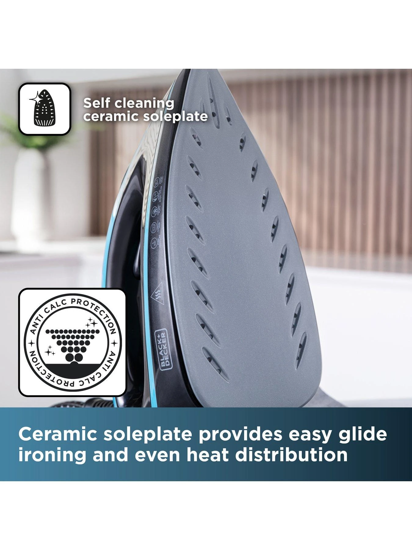 Black & Decker 2800W Steam Station - Aqua - Image 5