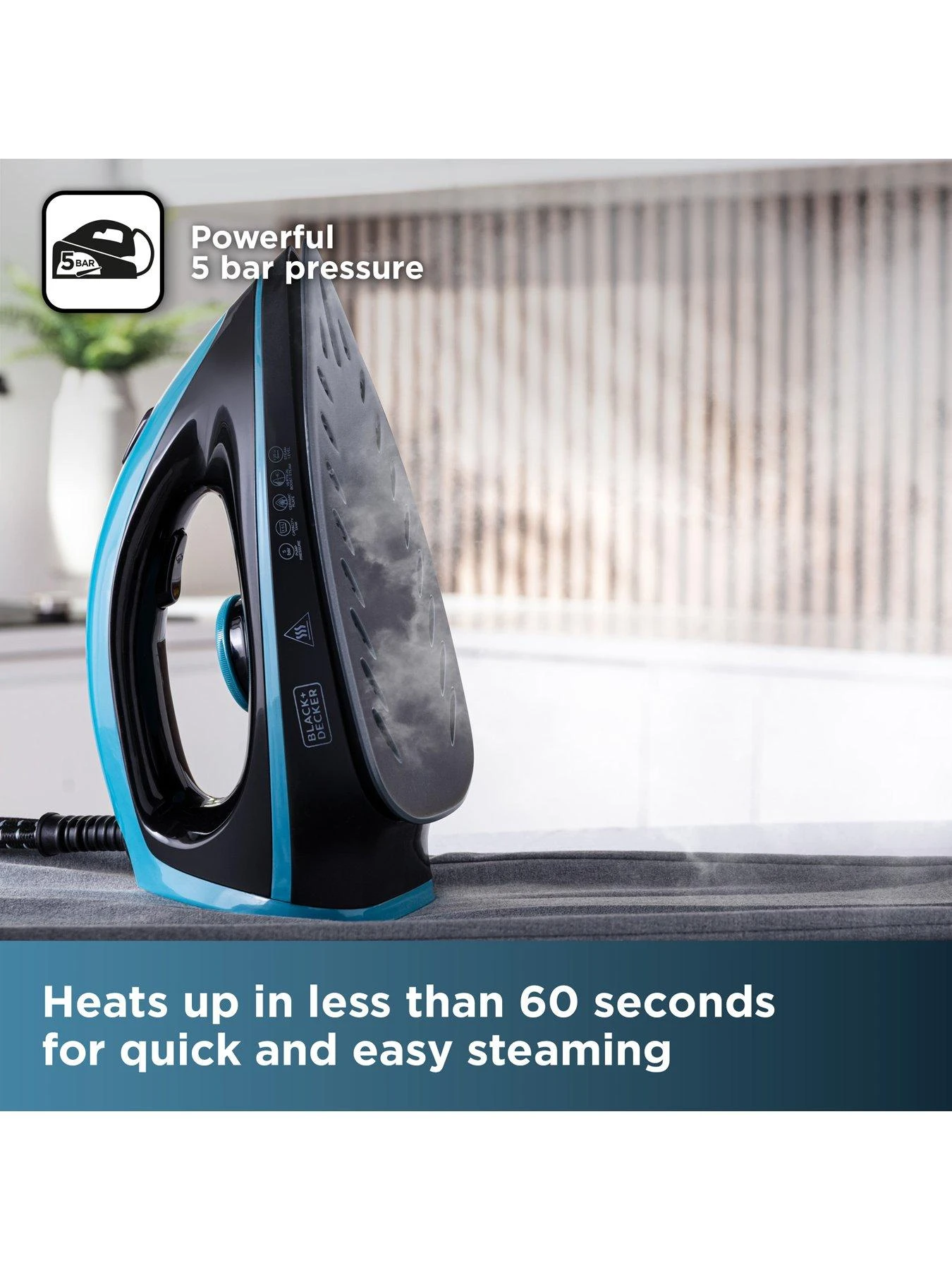 Black & Decker 2800W Steam Station - Aqua - Image 7