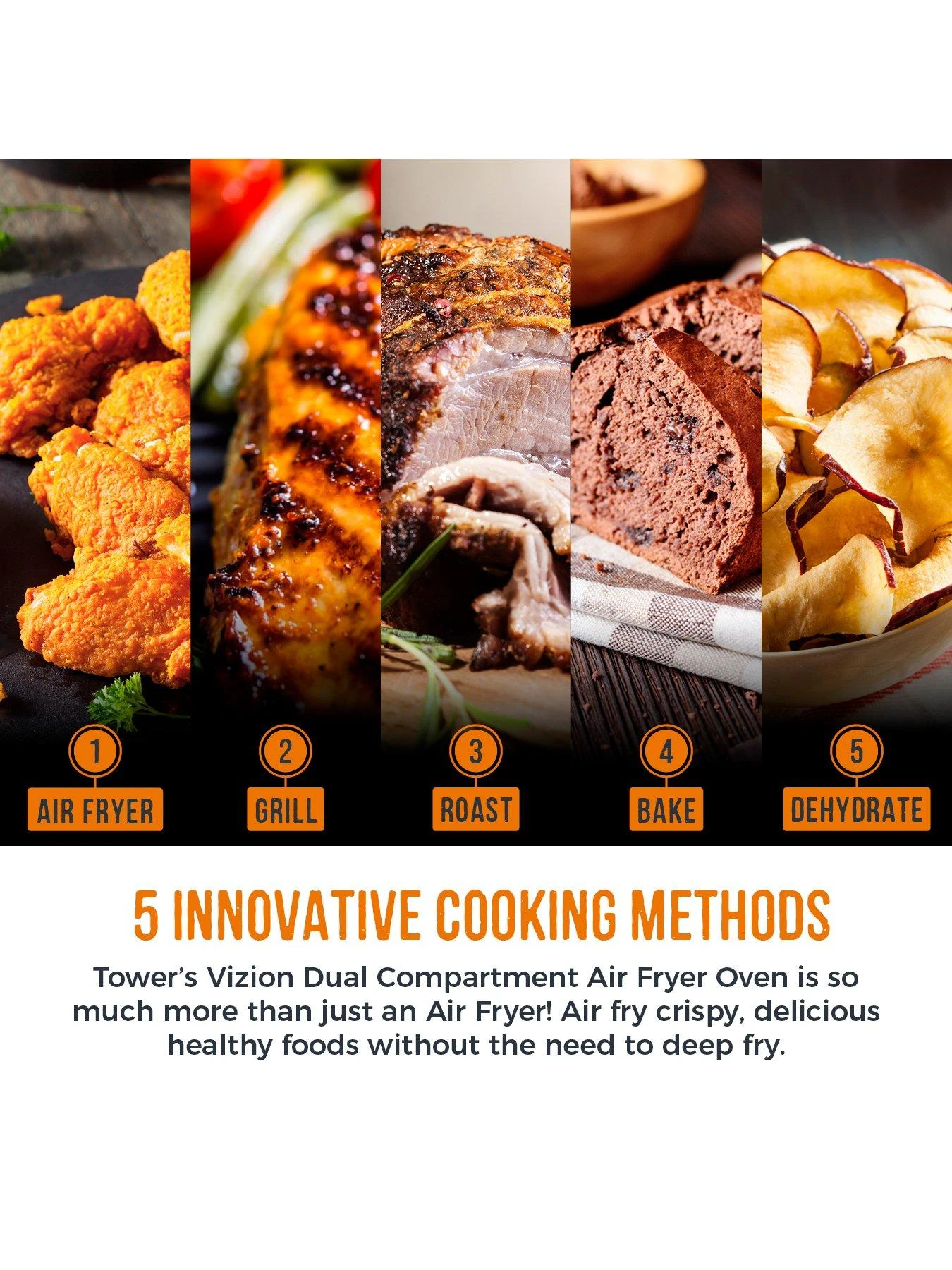 Tower Vortx 11L Dual Oven Air Fryer - Image 2