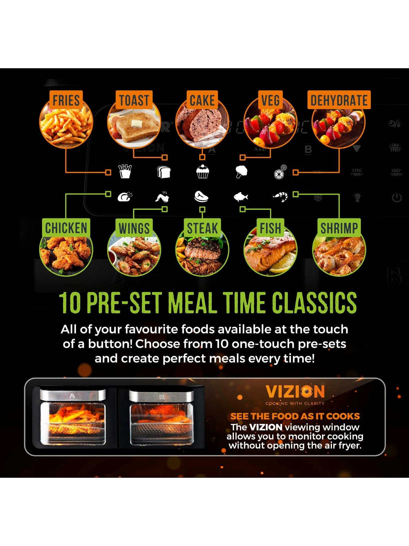 Tower Vortx 11L Dual Oven Air Fryer - Image 4