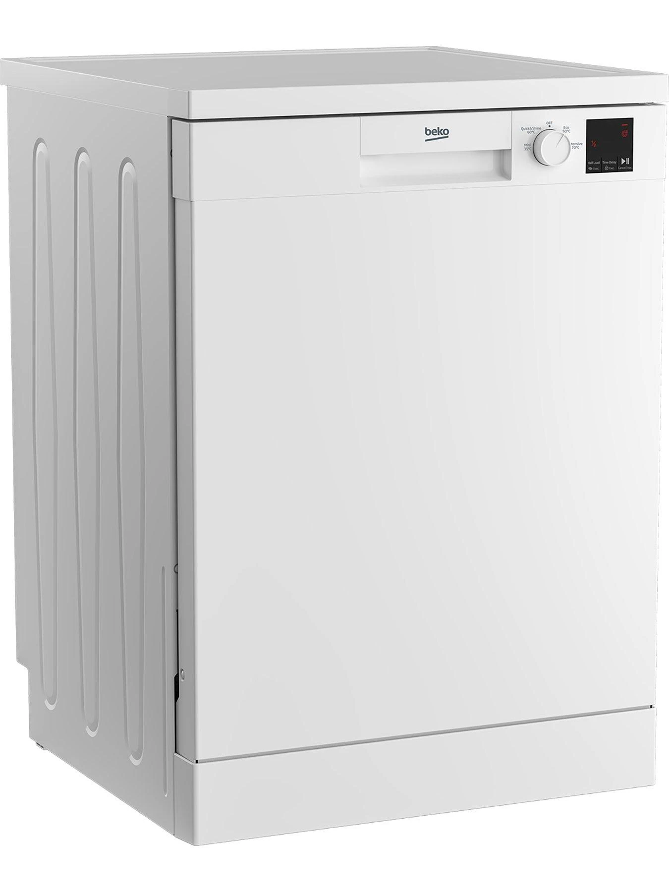 Beko DVN04X20W 13-Place Full Size Freestanding Dishwasher - White - Image 2