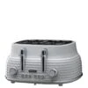 Daewoo Sienna 4-Slice Toaster - Grey 