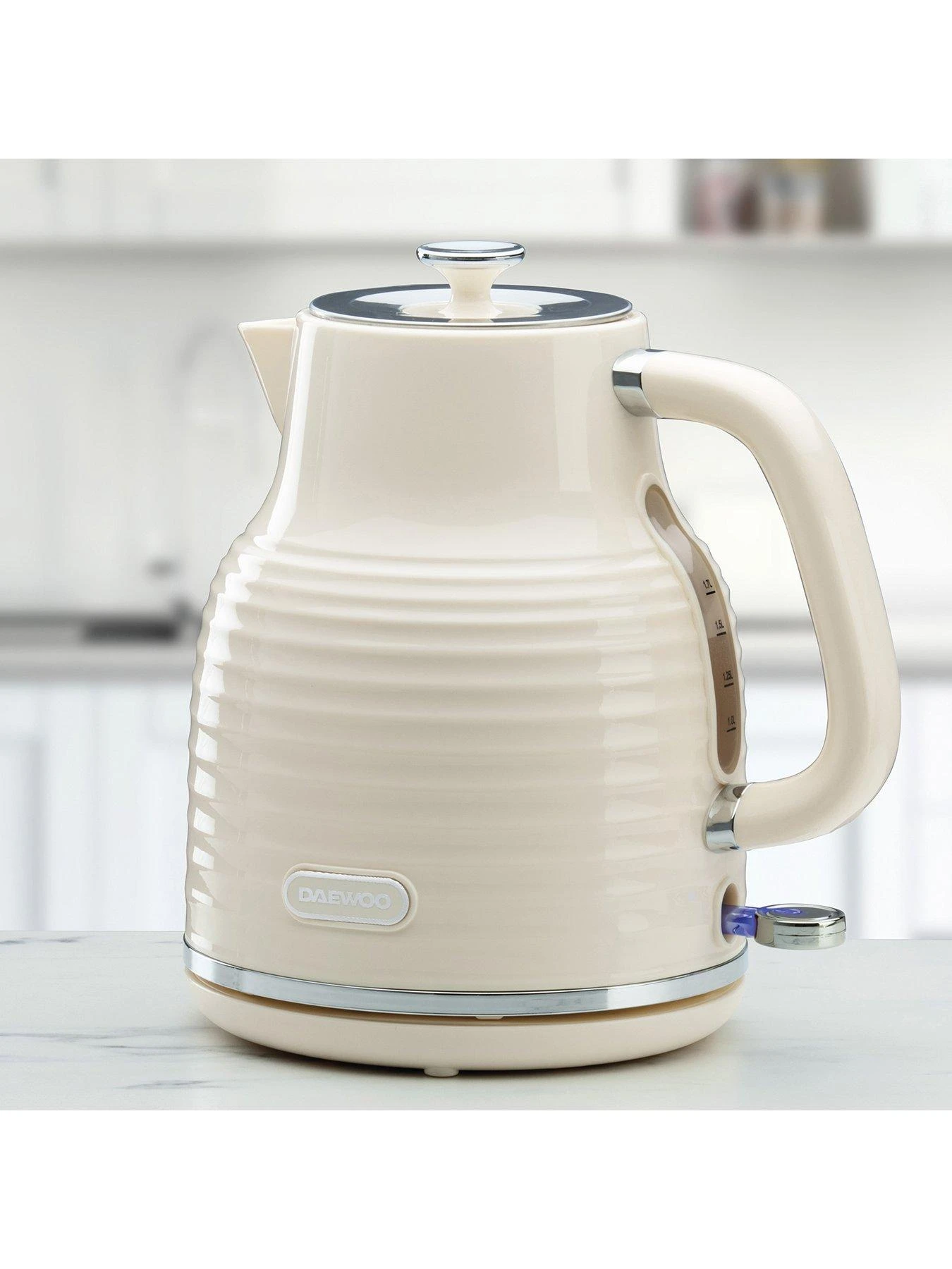 Daewoo Sienna 1.7L 3kW Jug Kettle - Cream - Image 3