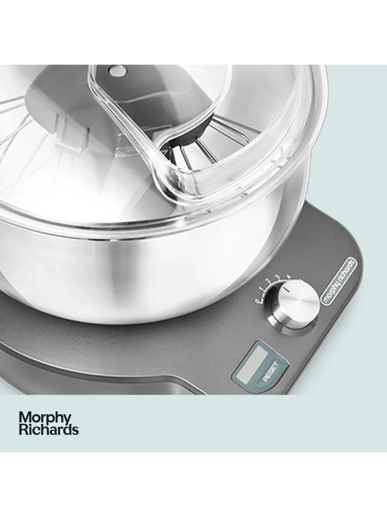 Morphy Richards MixStar 400520 Compact Stand Mixer - Grey - Image 6