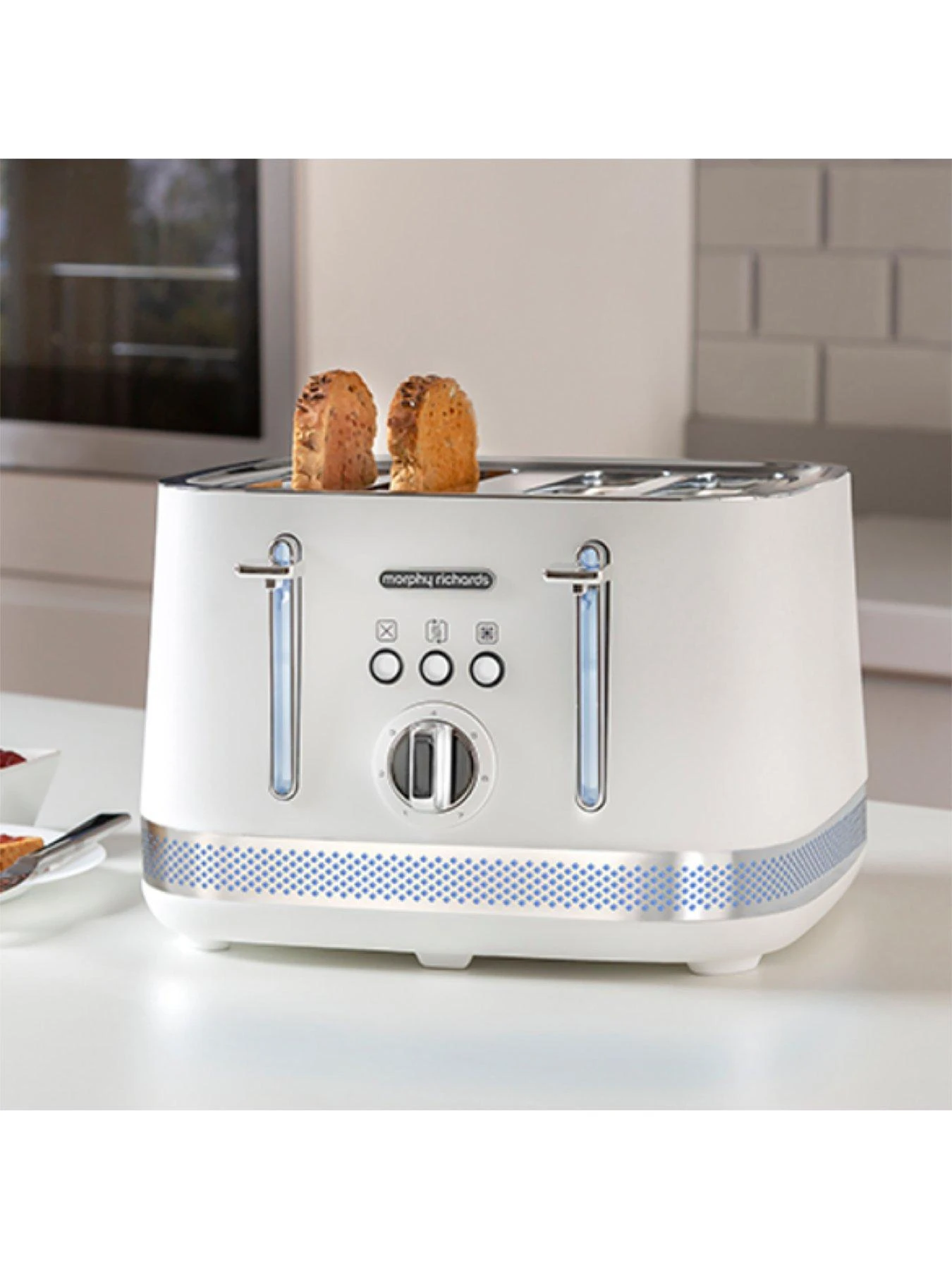 Morphy Richards Illumination 248021 4 Slice Toaster - White - Image 5