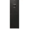 Candy CCT3L517FWBK 55cm Freestanding Fridge Freezer, Water Dispenser - Black