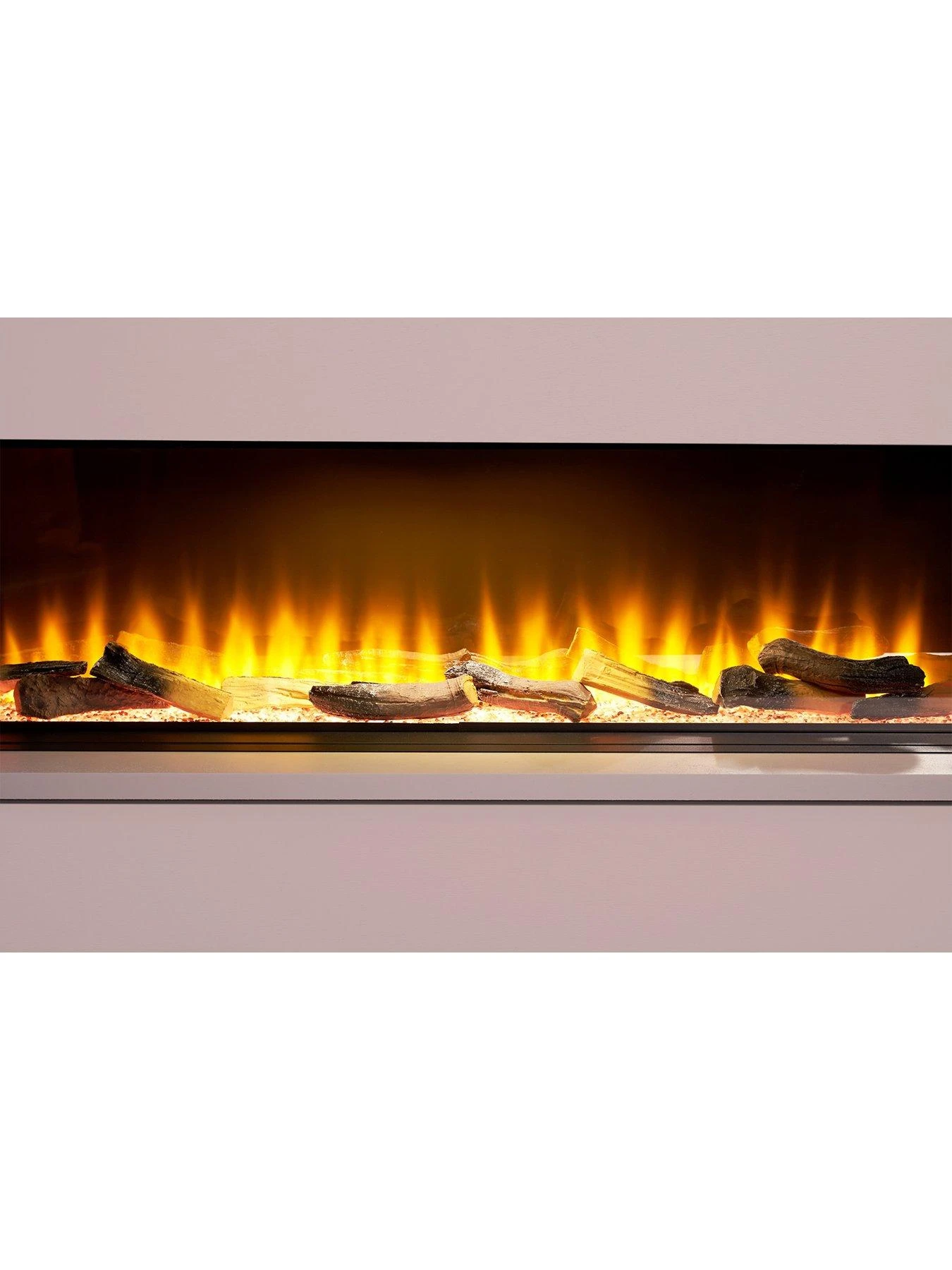 Adam Fires & Fireplaces Adam Sahara Electric Inset Media Wall Fire With Remote Control, 1500mm - Image 3