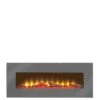 Adam Fires & Fireplaces Adam Sureflame WM-9505 Electric Wall Mounted Fire With Remote In Grey, 42 Inch