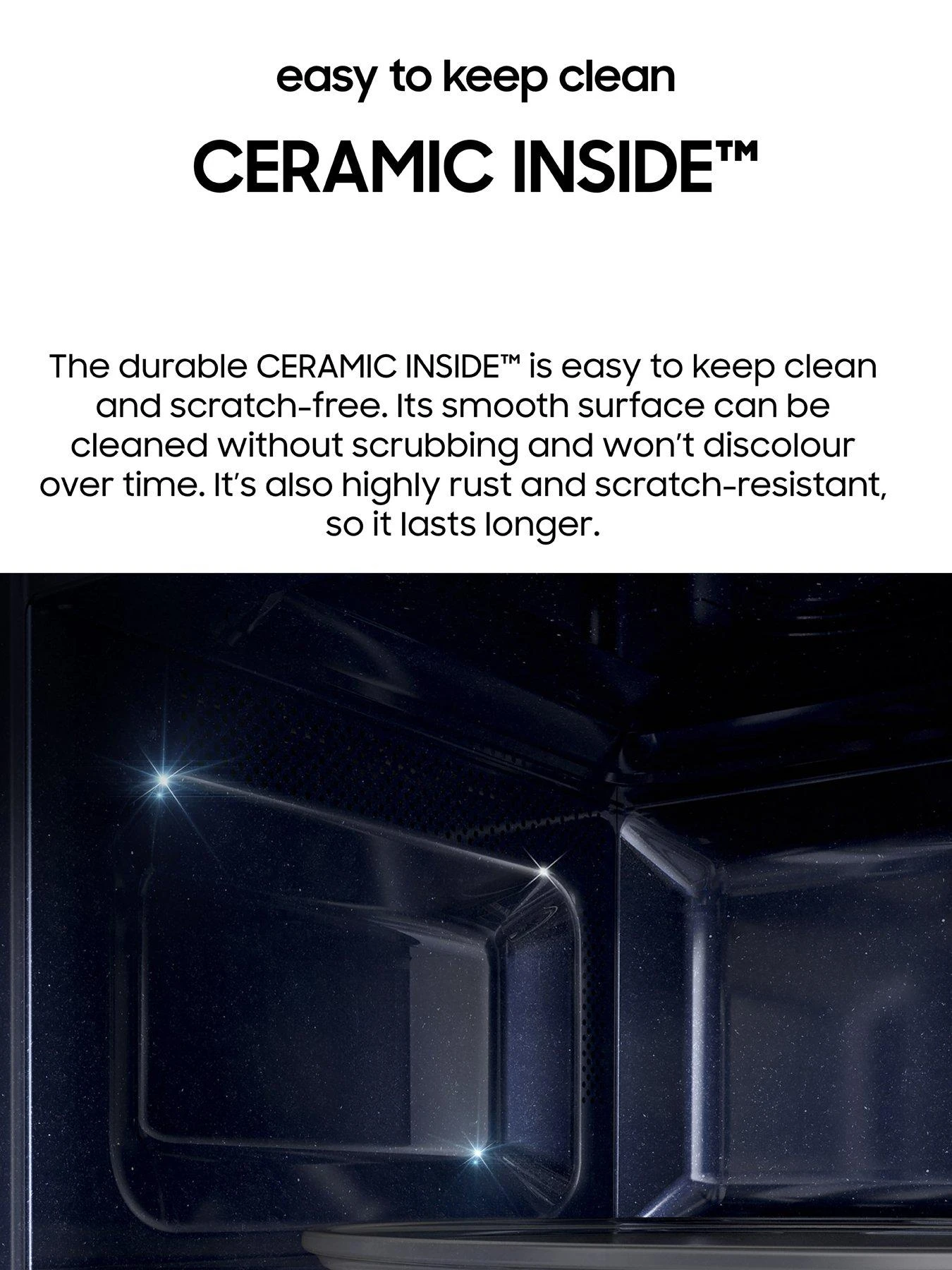 Samsung MS23K3513AW/EU Solo 23-litre Microwave - White - Image 4