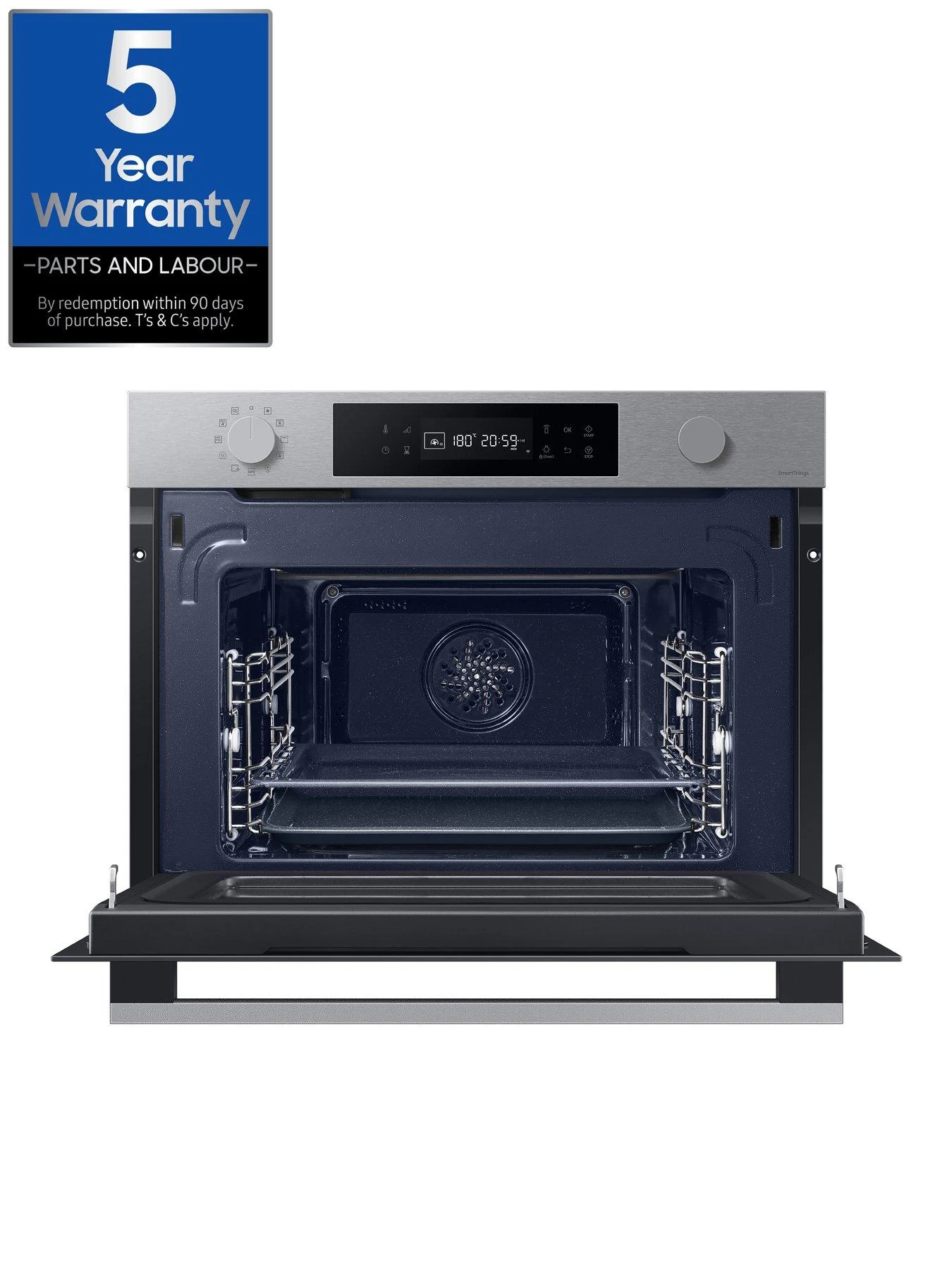 Samsung Series 4 NQ5B4553FBS/U4 Built-in Compact Combination Microwave - Stainless Steel - Image 2