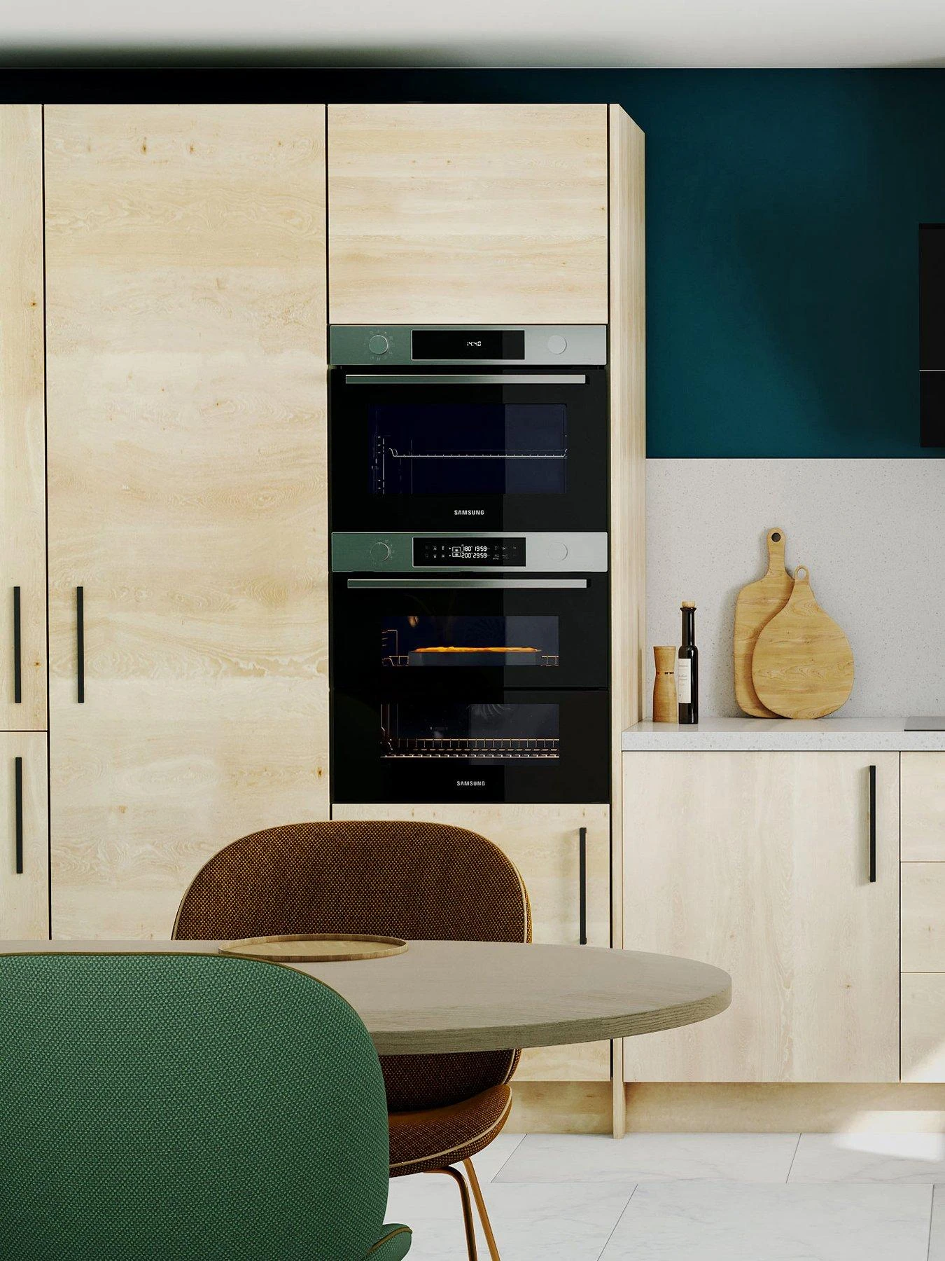 Samsung Series 4 NQ5B4553FBS/U4 Built-in Compact Combination Microwave - Stainless Steel - Image 3