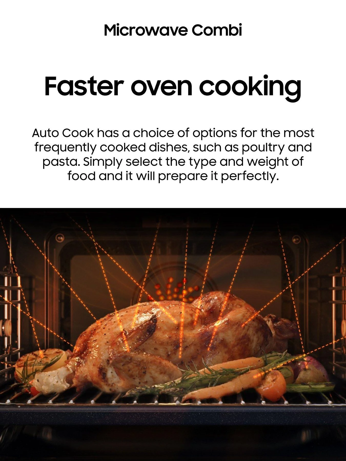 Samsung Series 4 NQ5B4553FBS/U4 Built-in Compact Combination Microwave - Stainless Steel - Image 4