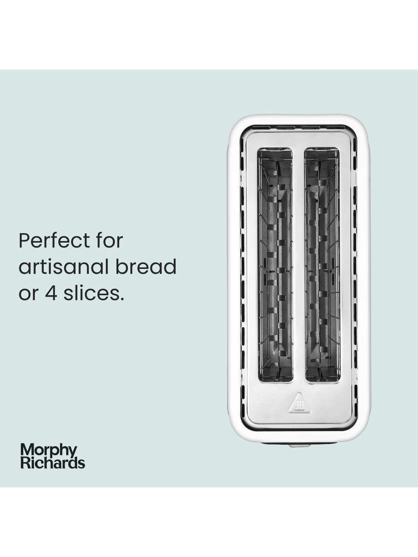Morphy Richards Signature Matt 4-Slice Toaster Matt Moonlight White - Image 2