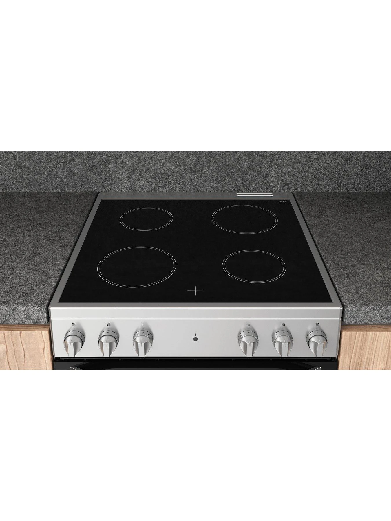 Hotpoint HS67V5KHX 60cm, Single Electric Cooker With Ceramic Hob - Inox - Image 6