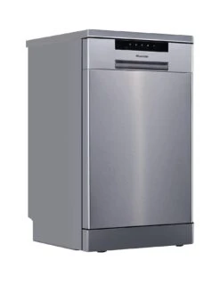 Hisense HS523E15XUK Slimline 30-Minute Quick Wash, 10 Place Dishwasher – Stainless Steel