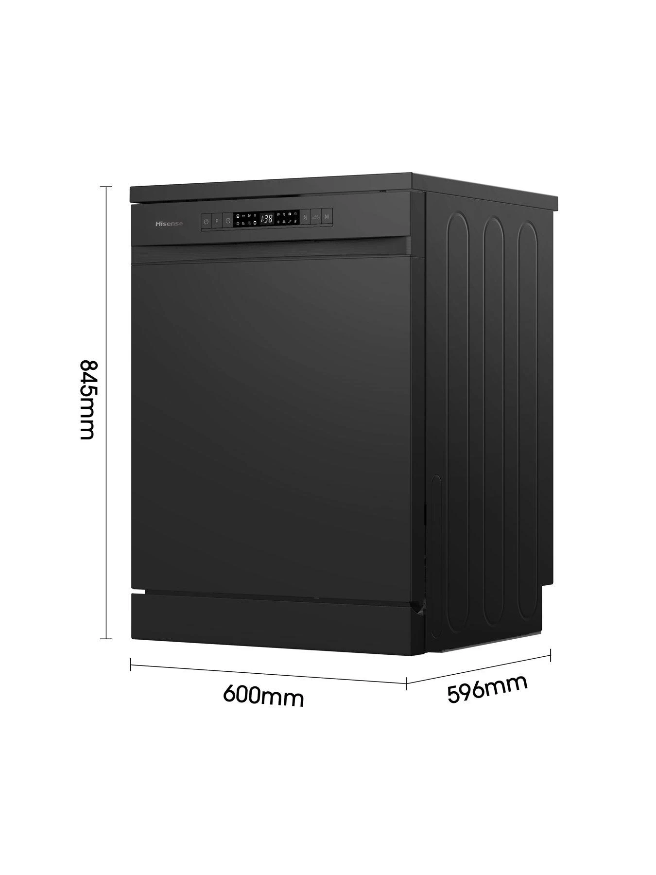 Hisense HS622E90BUK 13-Place Freestanding Dishwasher - Black - Image 5