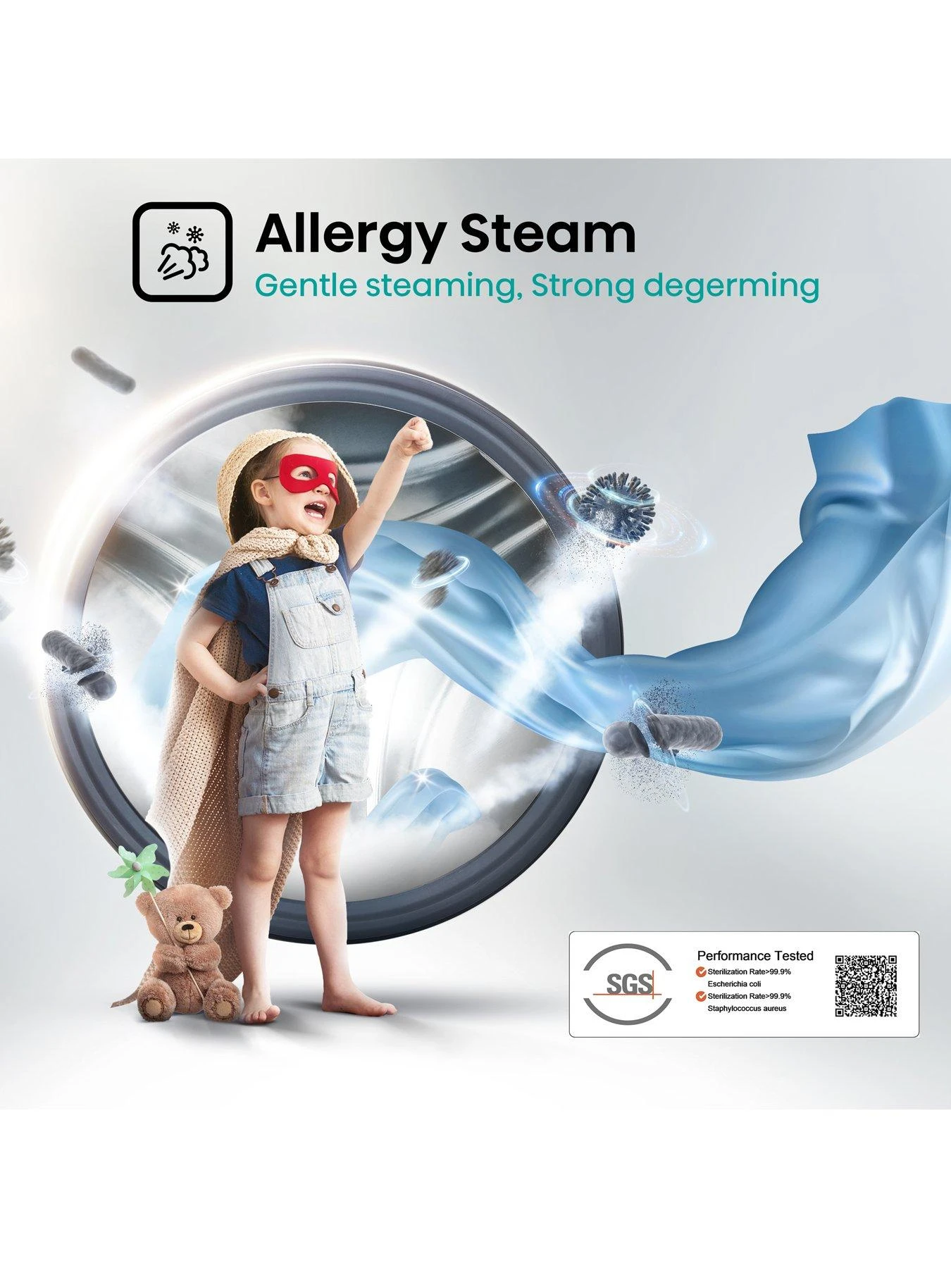 Hisense 3 Series WFQY1014EVJM 10 Kg, 1400 Rpm Spin Washing Machine - White - Image 3