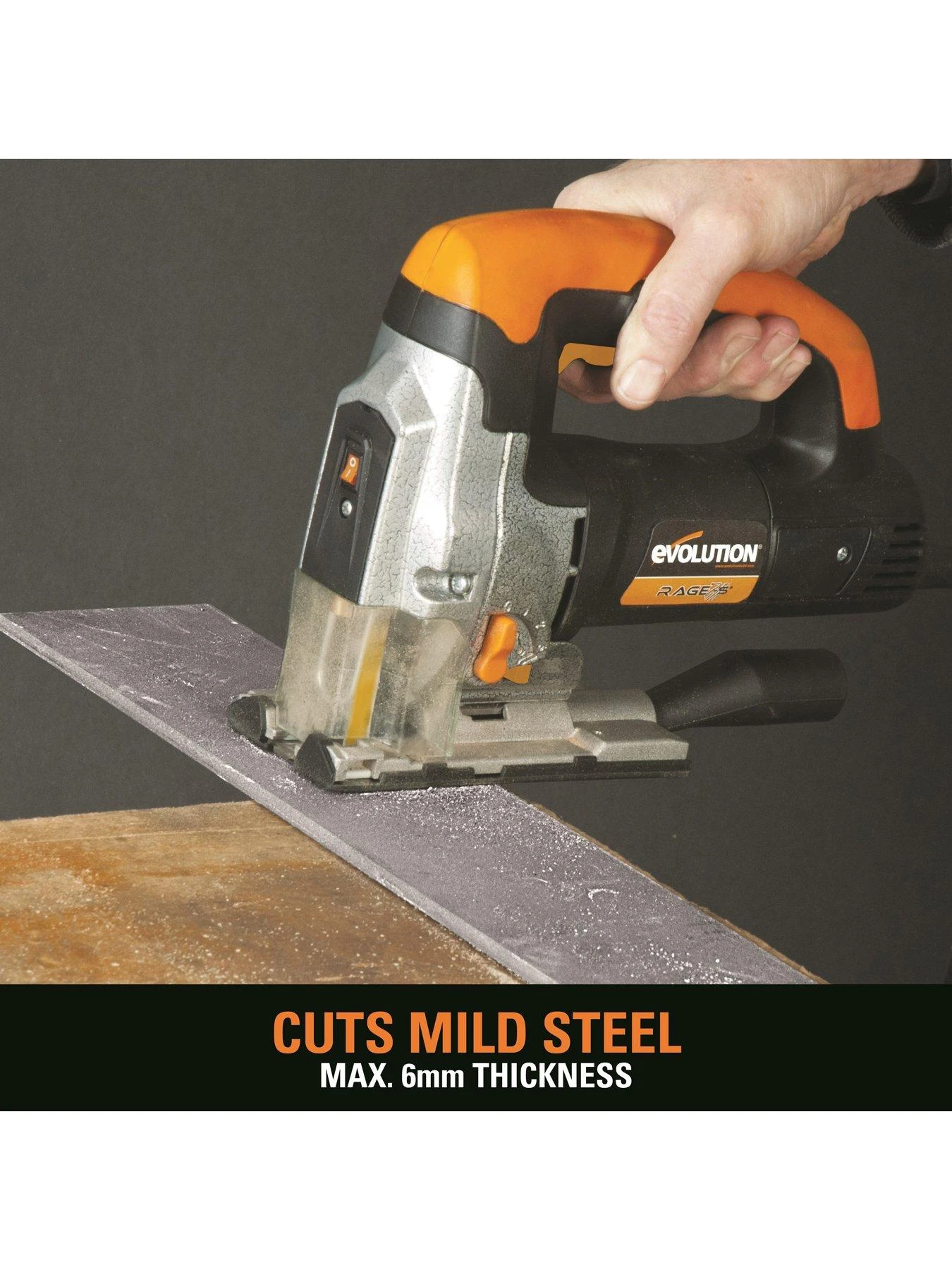EVOLUTION Rage 7 S 710w Multi-Material Variable Speed Jig Saw - Image 3