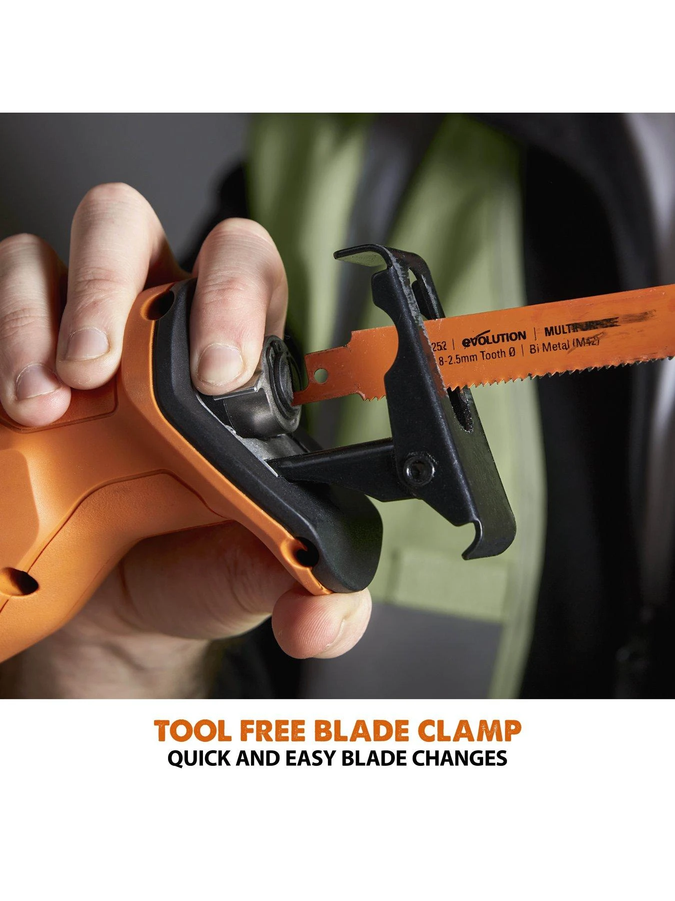 EVOLUTION R150RCP-Li 18V Li-Ion EXT Cordless Reciprocating Saw - Tool Only - Image 3