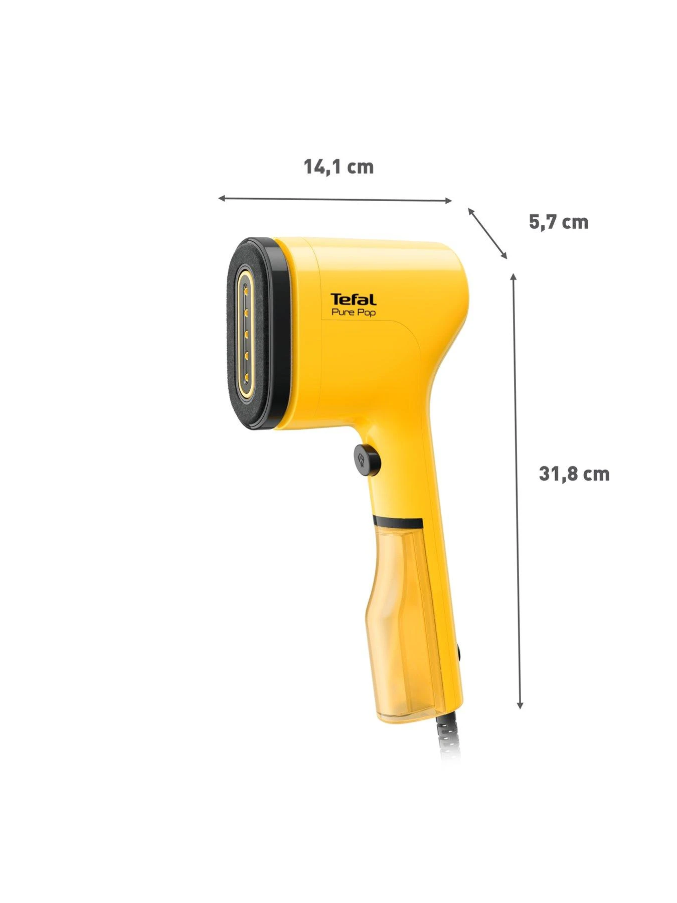 Tefal Pure Pop Clothes Steamer - Yellow - Image 7