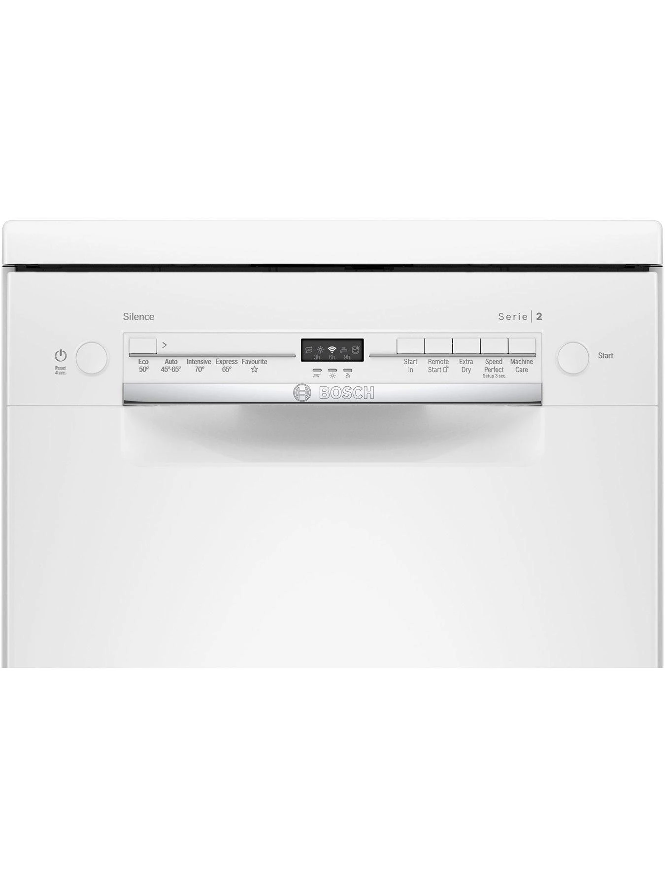 Bosch SPS2IKW04G 9 Place Settings Slimline Freestanding Dishwasher - White - Image 2