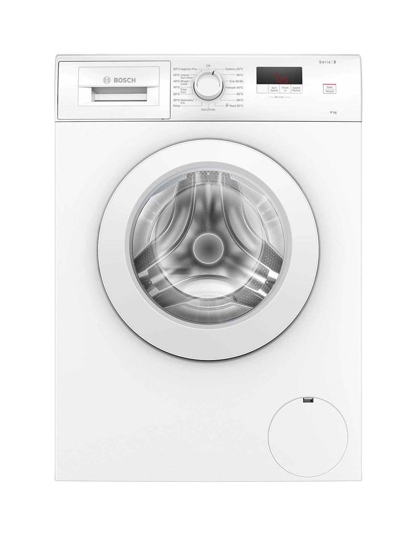 Bosch WAJ28002GB 8kg Load, 1400rpm Spin Freestanding Washing Machine - White