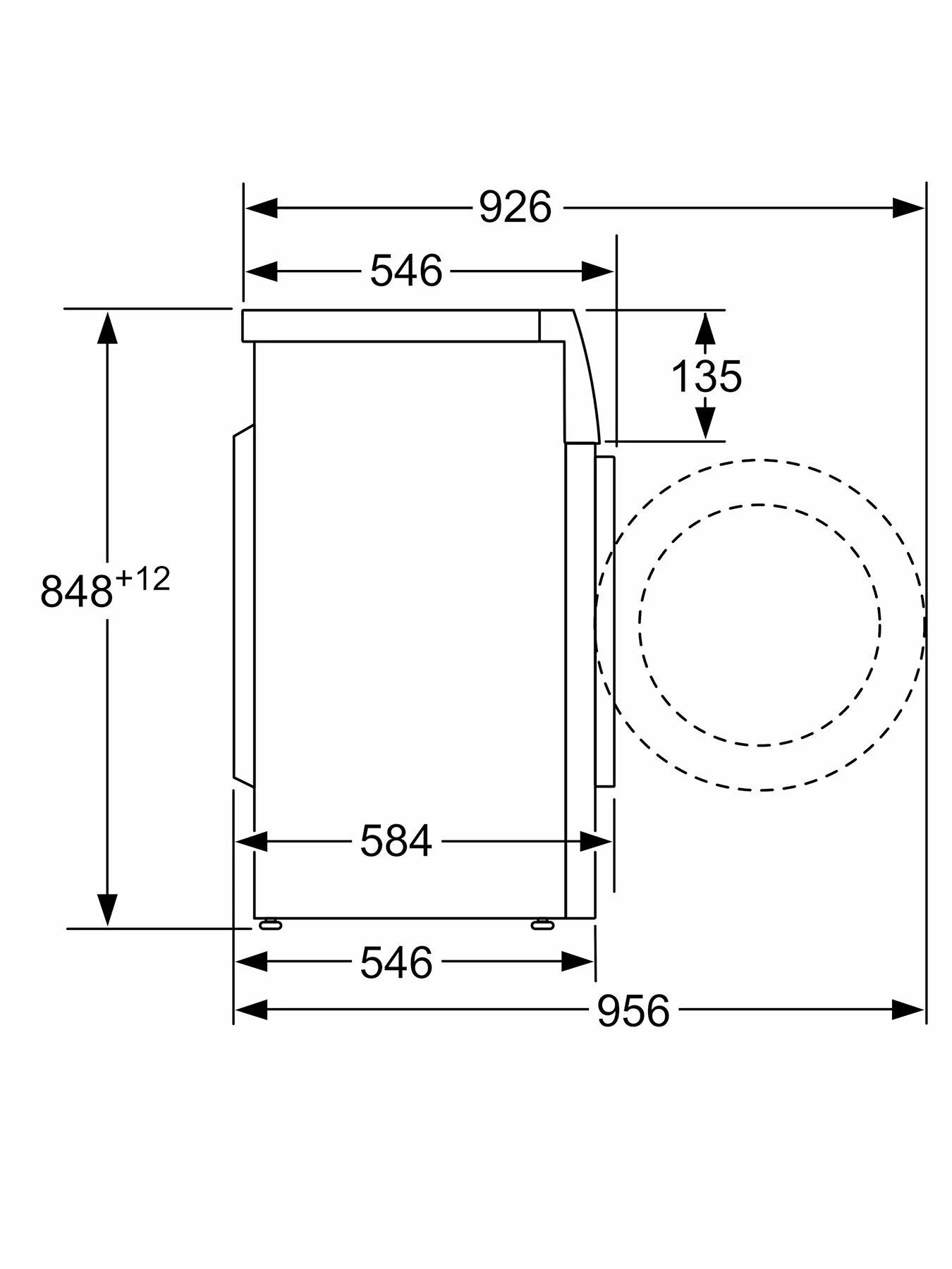 Bosch WAJ28002GB 8kg Load, 1400rpm Spin Freestanding Washing Machine - White - Image 7