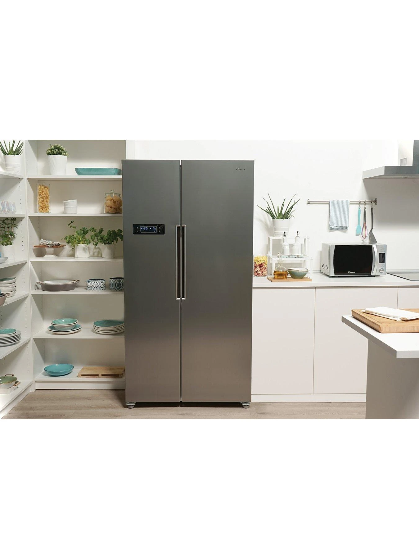 Candy CHSBSV5172XKN Slim Depth Total No Frost American Fridge Freezer - Stainless Steel - Image 6
