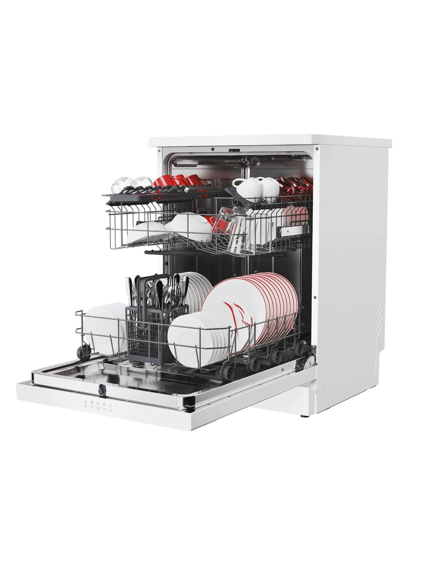 Hoover HF 3C7L0W-80 13 Place Full size Freestanding Dishwasher With WIFI - White - Image 2